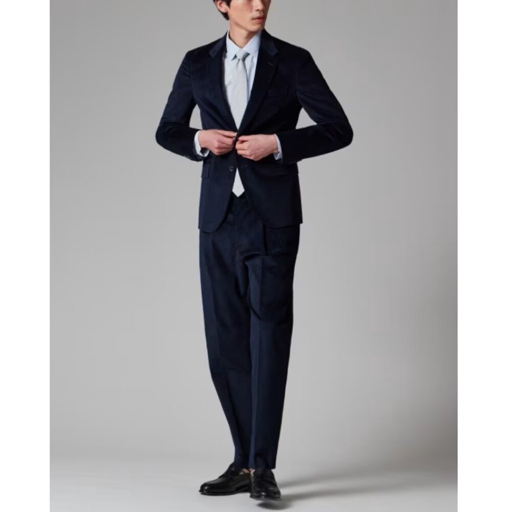 Paul Smith Men's 1350 The Kensington Navy Corduroy Blazer Size 44R